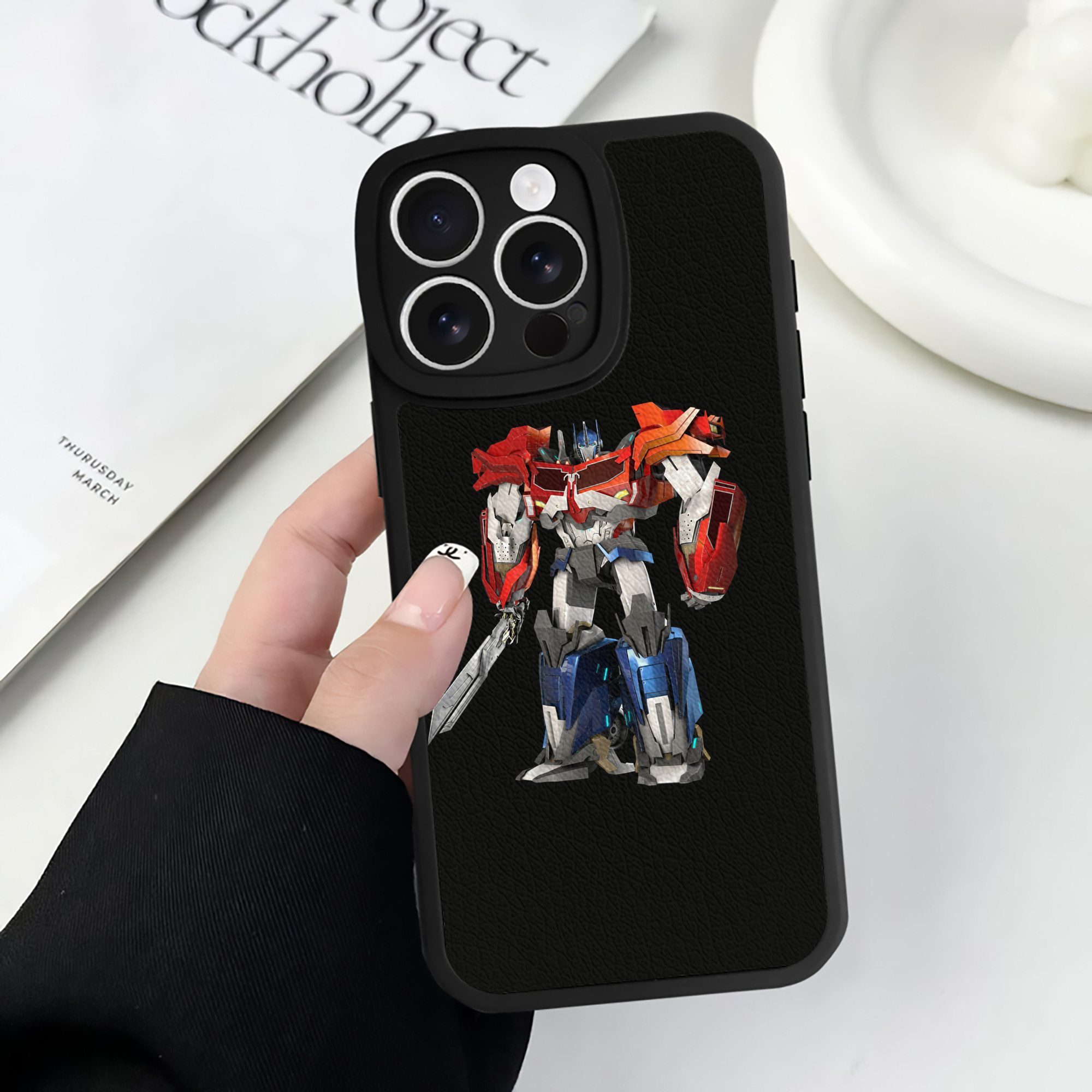 （画像用）  【iPhone 16シリーズ対応】シリコンスマホケース（レザー調） 材質：シリコン